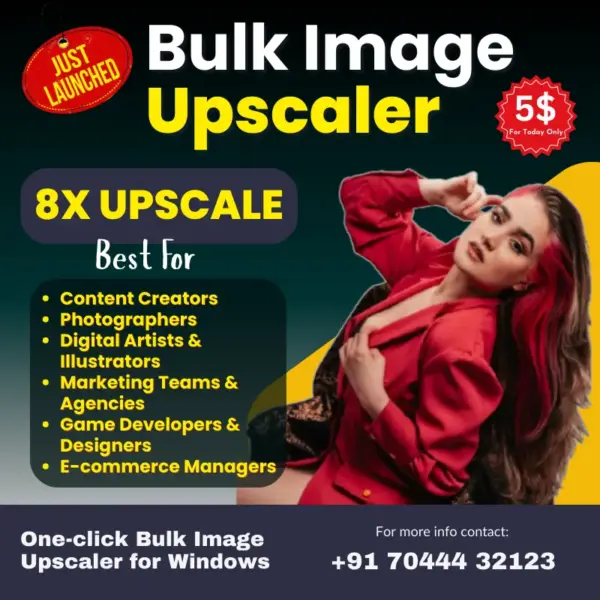 Bulk Image Upscaler Tool